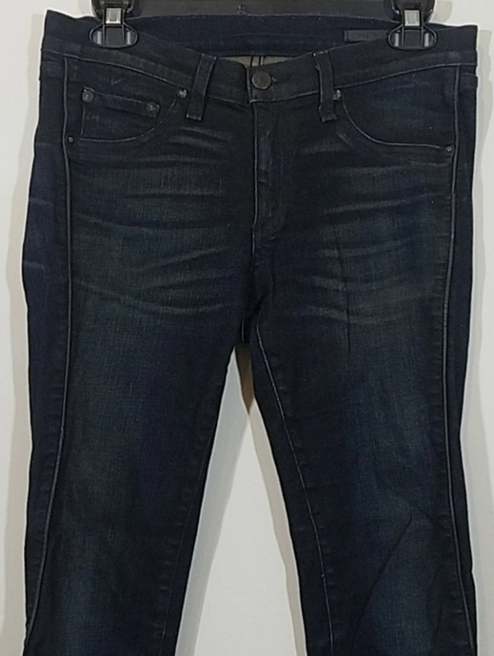 Rag & Bone W1553K590 Wakefield Whiskered Dark Wash Denim Jeans - Picture 5 of 9